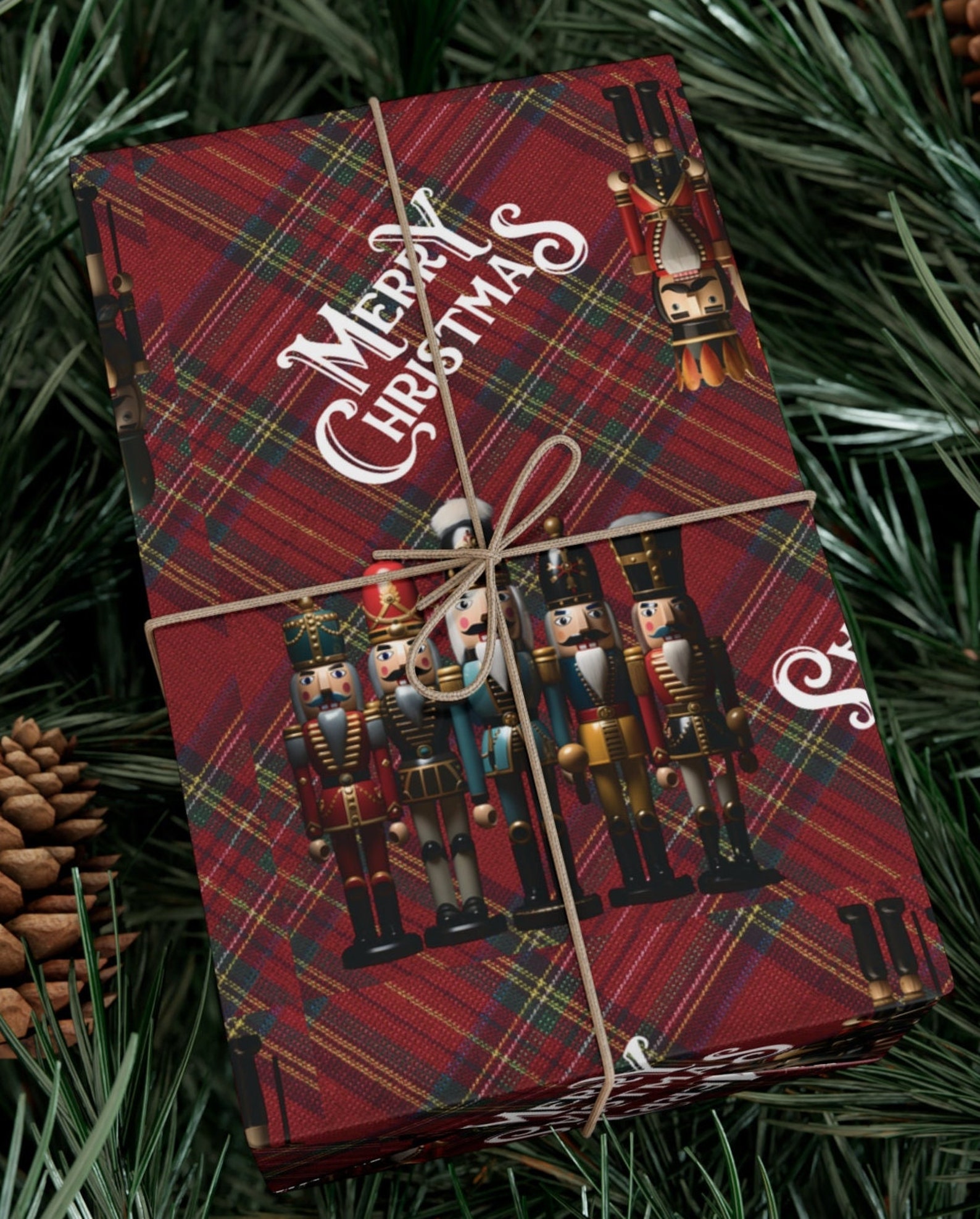 Nutcracker Wrapping Paper, Christmas Gift Wrap, Nutcracker Paper, Book