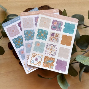 STICKERS Formas. 1 Hoja con 12 pegatinas para Bullet Journal, Planner, Scrapbooking, Cardmaking. Laura Inguz