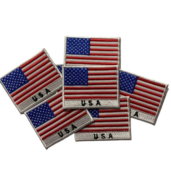 Canada / Usa Bandiera Patch Badge Ricamato Ferro Su Applique - Foto 5