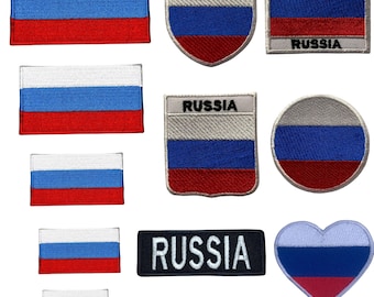 Rusland internationaal land verschillende vlaggen opstrijkbare patch geborduurde naaibadge