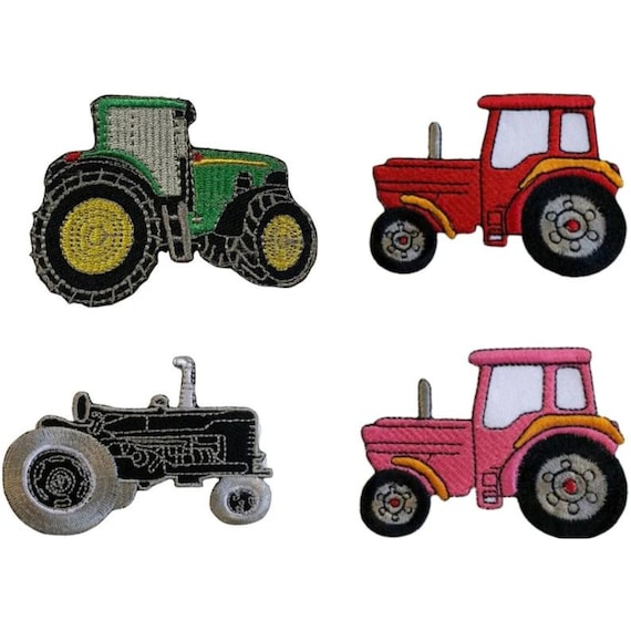Set Of 3 Farm Tractors Iron On Sew On Embroidered Patch - Foto 9
