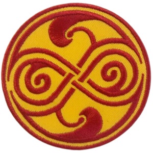 Doctor Who Seal of Rassilon opstrijkbare patch geborduurde appliqué badge