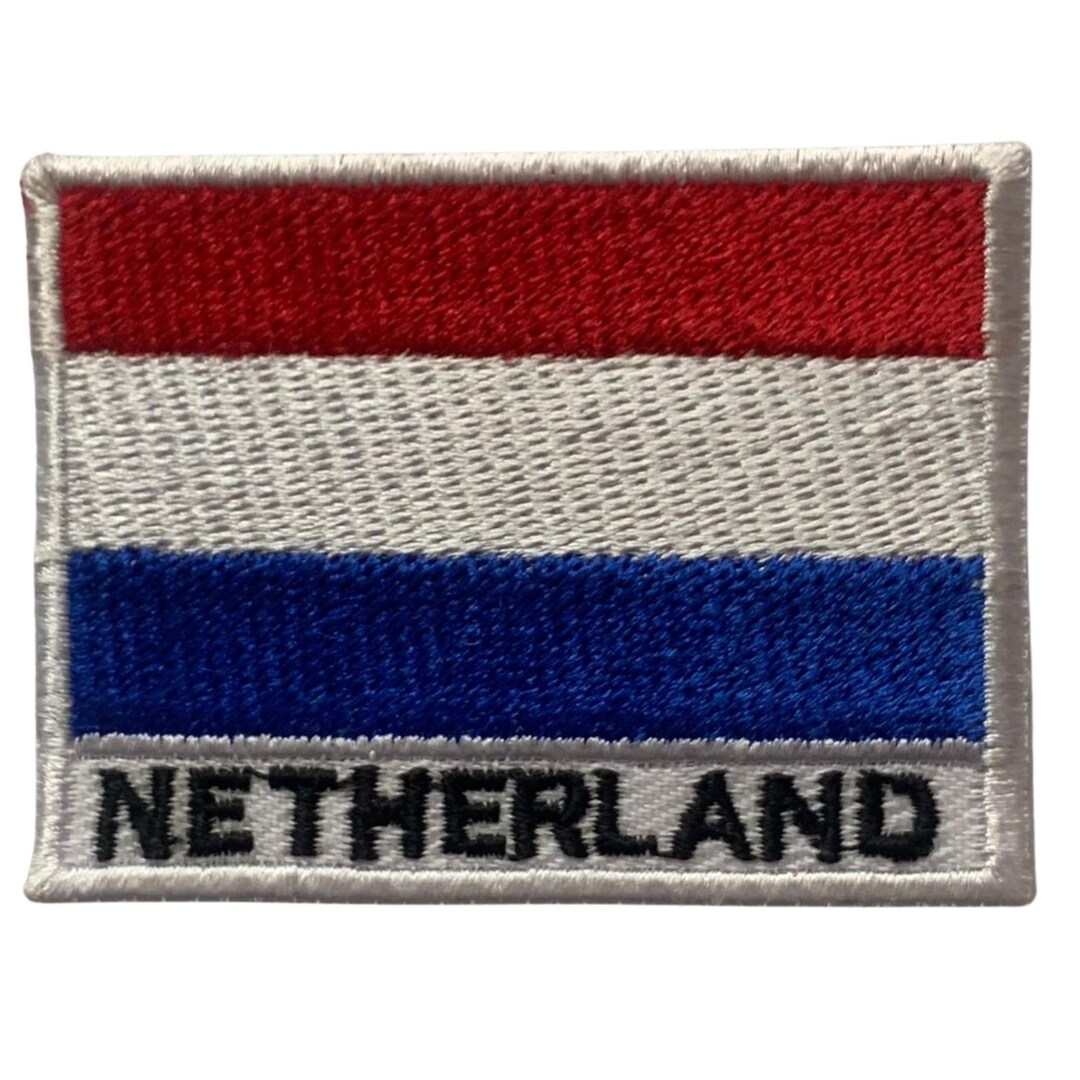 Embroidered Flag Badge Europe Dutch Flag Patch - Iron-On Sew On Badge For Netherlands Holland Football Shirt Appliqué Netherlands Flag Iron On Patch - Foto 4
