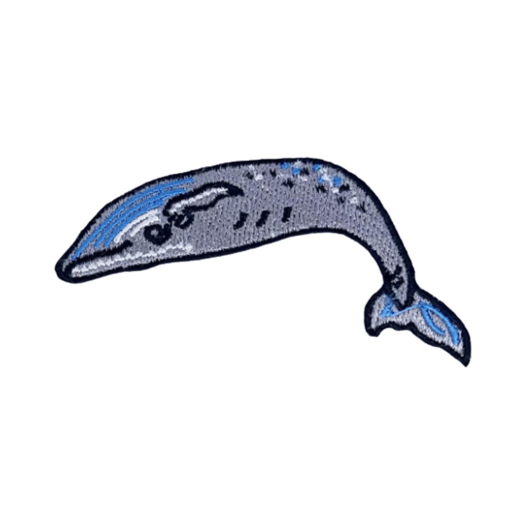 Big Whale Fish Iron on Patch Embroidered Sew on Applique Badge Clothing ...