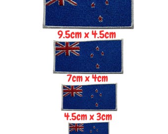 Vlag Nieuw-Zeelandse vlag opstrijkbare geborduurde badge appliqué – meerdere maten