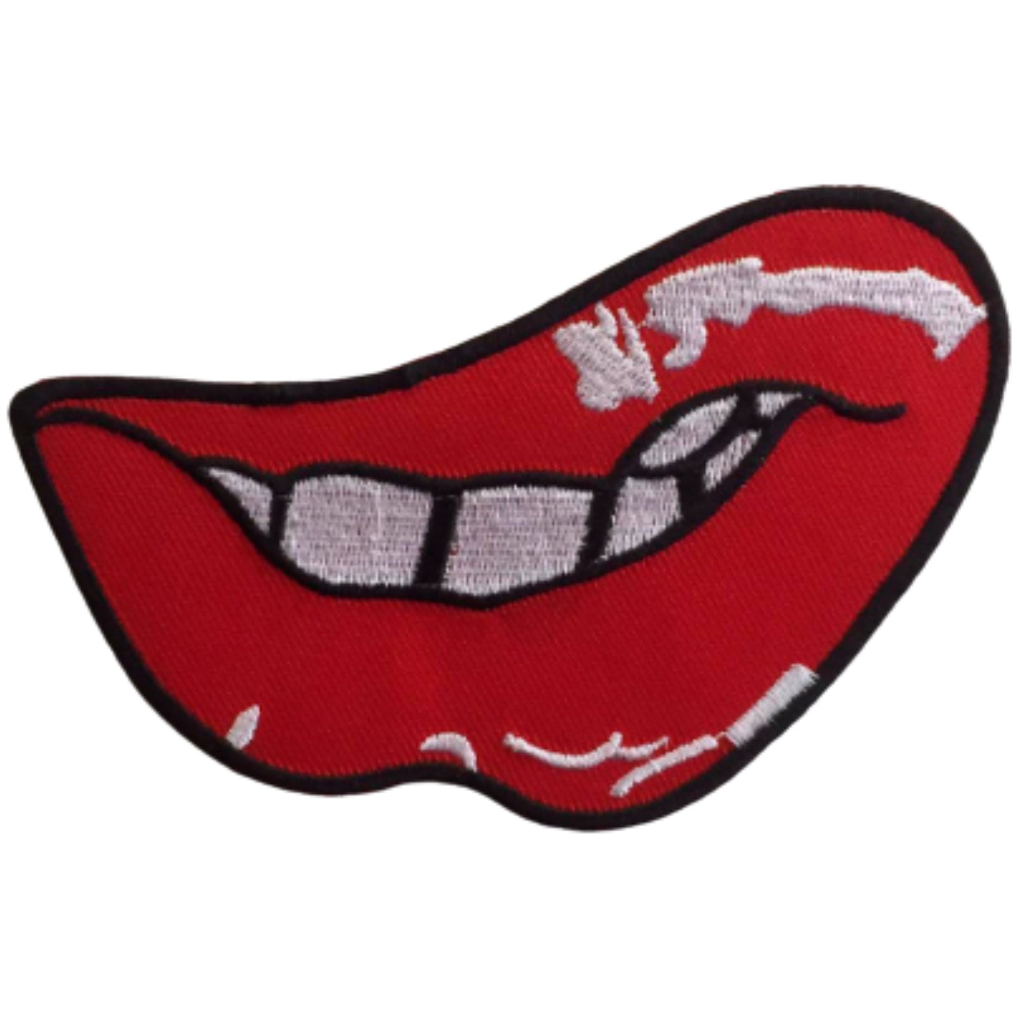 Red Lips Patch: Iron-on Felt Appliqué (1.75" X 1.25 - Foto 5