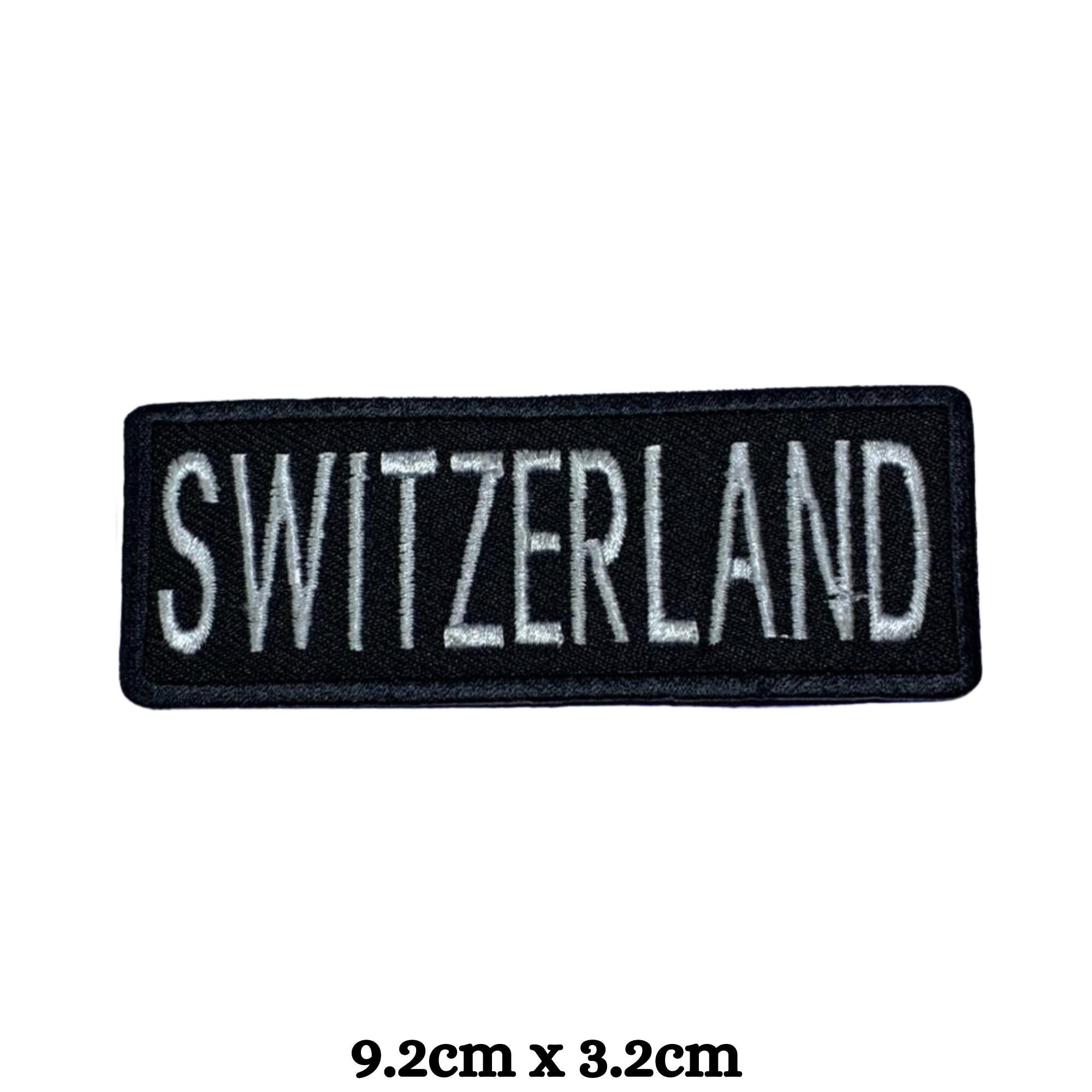 JBCD – Confezione Da 2 Toppe In Tessuto Svizzera, Ricamo Nazionale 8x5 Cm, Per Zaini E Giacche