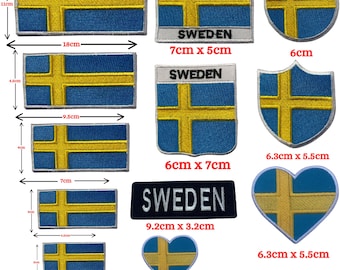 Patch Zweedse vlag – Geborduurde opstrijkbare reisbadge