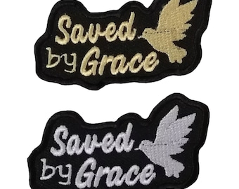 Gespeichert durch Anmut Aufnäher Gestickt Aufnäher Kleidung Tasche Jacke Jeans