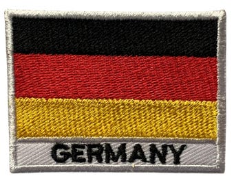 Germany International Country Flag With Name Iron On Patch Embroidered Sew On Applique Badge