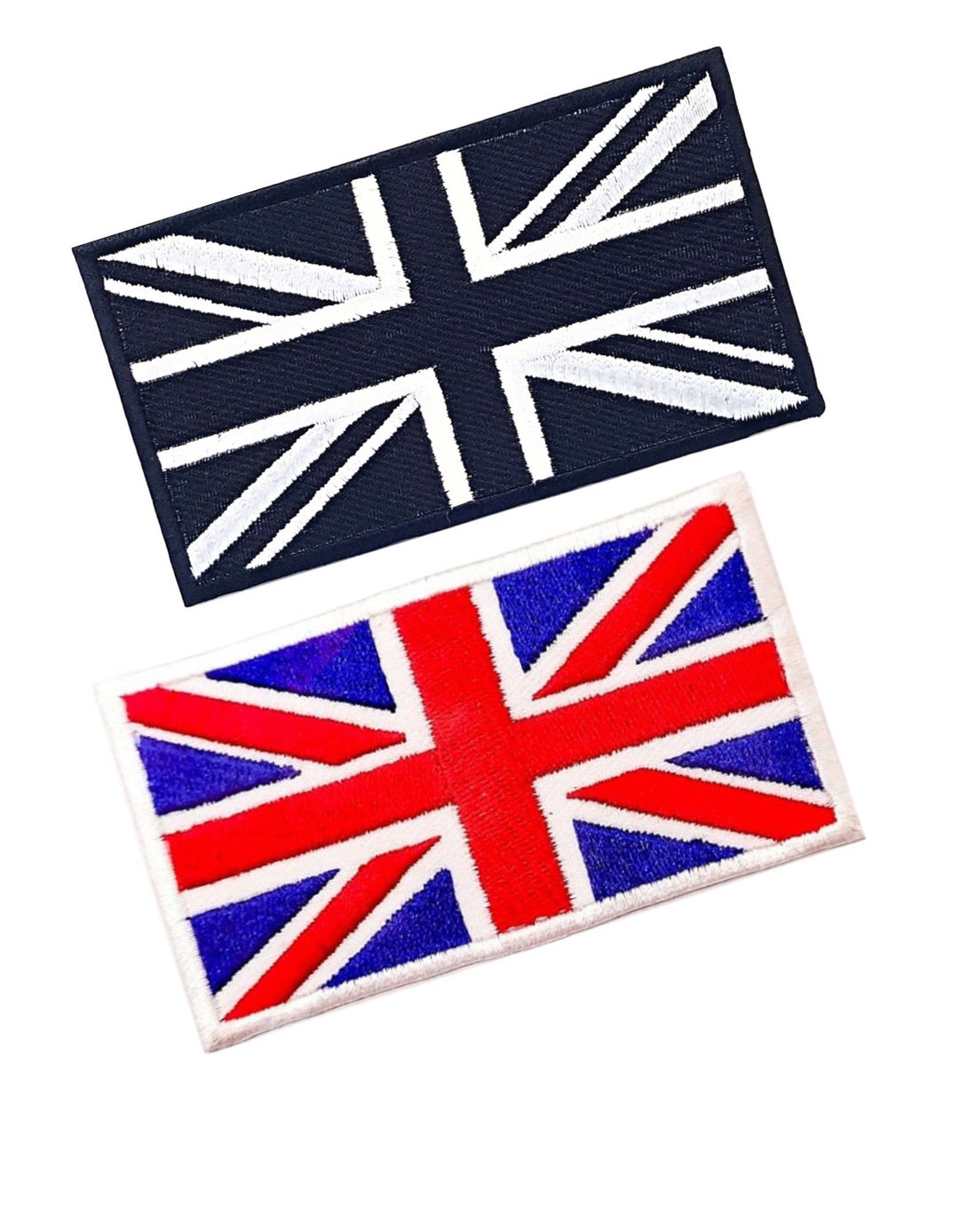 thumbnail image 2 of Union Jack Black Flag Embroidered Patch – Iron-On / Sew-On For Jackets, Bags, Tees 2 of 6