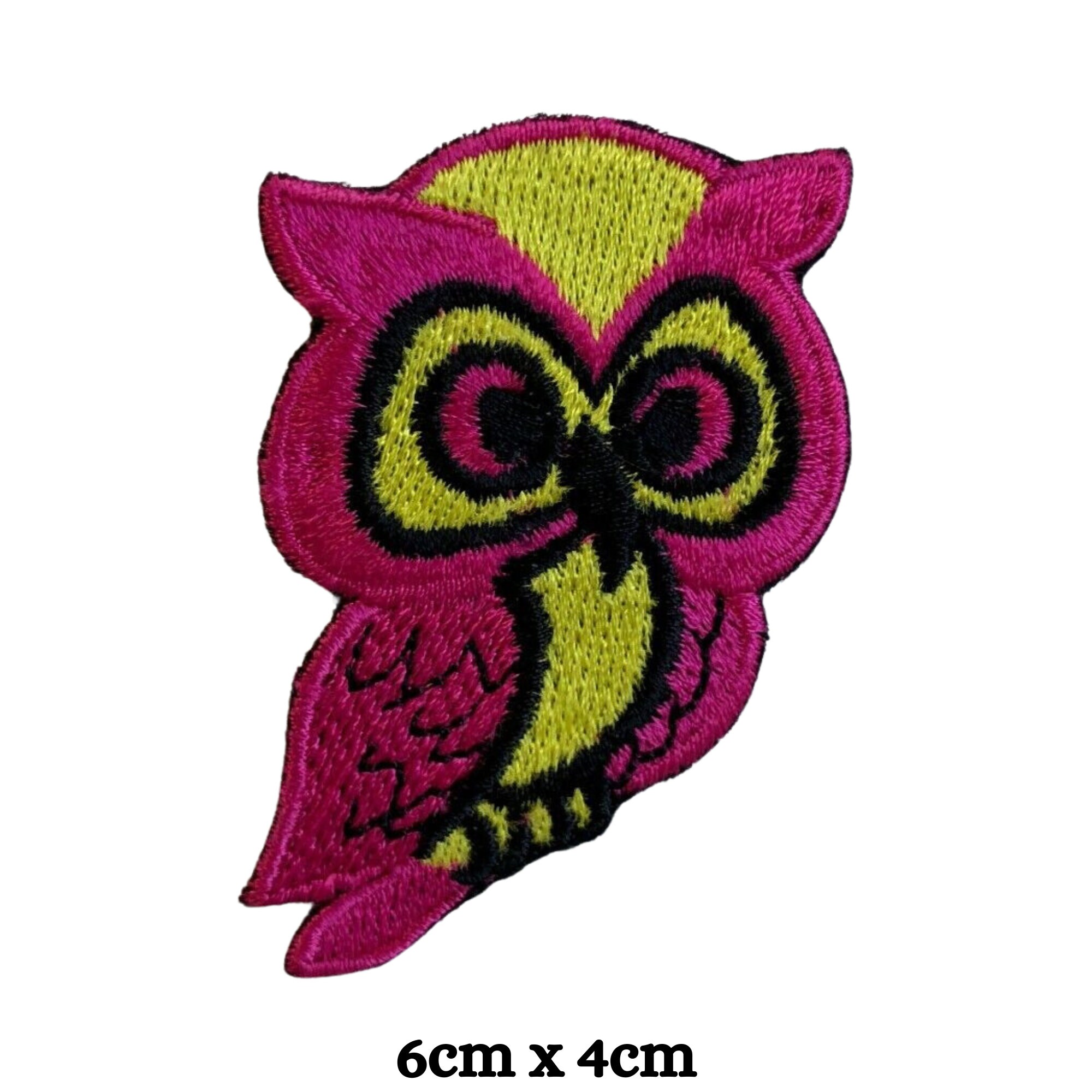 Large Colorful Owl Iron On Patch Or Sew Appliqué Embroidered Finished Biker Patches Animals Pets - Foto 10
