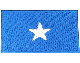 Somalia Flag Patch Iron Sew On Cloth Somali Africa Embroidered Embroidery Badge
