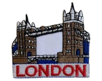 London Tower Famous Bridge Embroidered Patch Iron On Sew On Applique Clothes