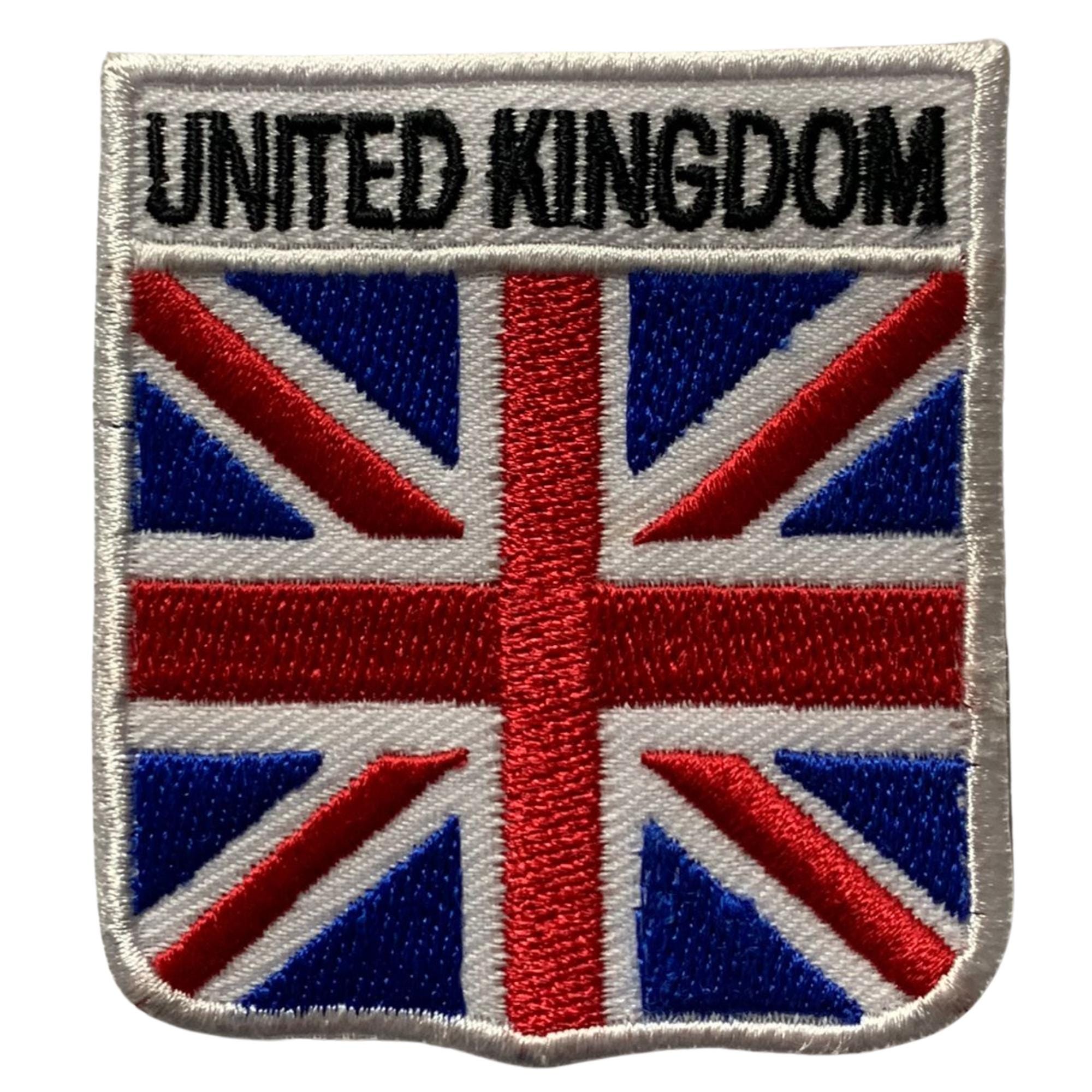 Buy Embroidered English Flag Union Jack Iron On Sew Applique Patch In Red, Blue And White Online In India - Foto 3