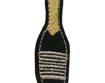 Champagnefles Opstrijkpatch Geborduurde badge appliqué Kledingtas Jasje Jeans
