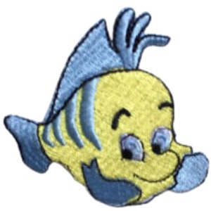 The Little Mermaid fish Animated Cartoon Iron On Patch Embroidered Sew On Applique badge