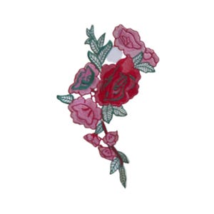 Big Rose Flower Sew On Patch Embroidered Applique Badge Clothing Bag Jacket Jeans