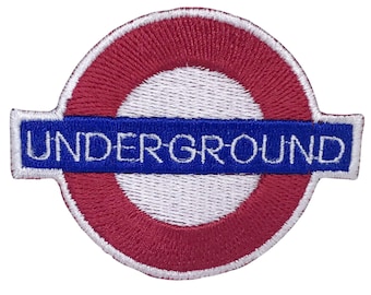 Under Ground London Iron On Patch Embroidered Sew On Applique Badge Clothing Bag Jacket Jeans