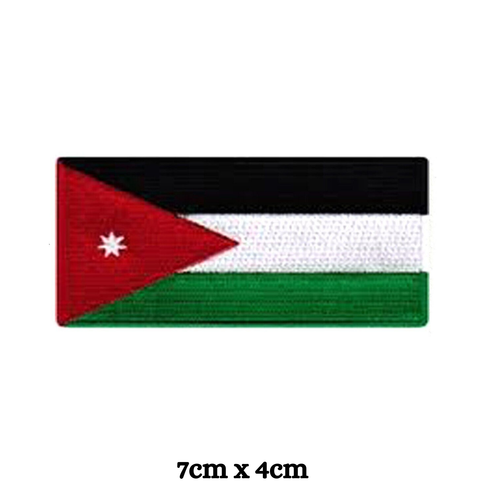 Jordan Flag Patch, Embroidered Iron-on Applique - Etsy