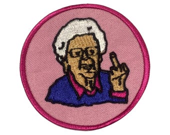 Oma FCK You Gestickter Aufnäher zum Aufbügeln