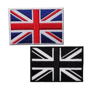 Union Jack National Country Flag Of Untied Kingdom Iron On Patch Embroidered Sew on Applique National Uk badge