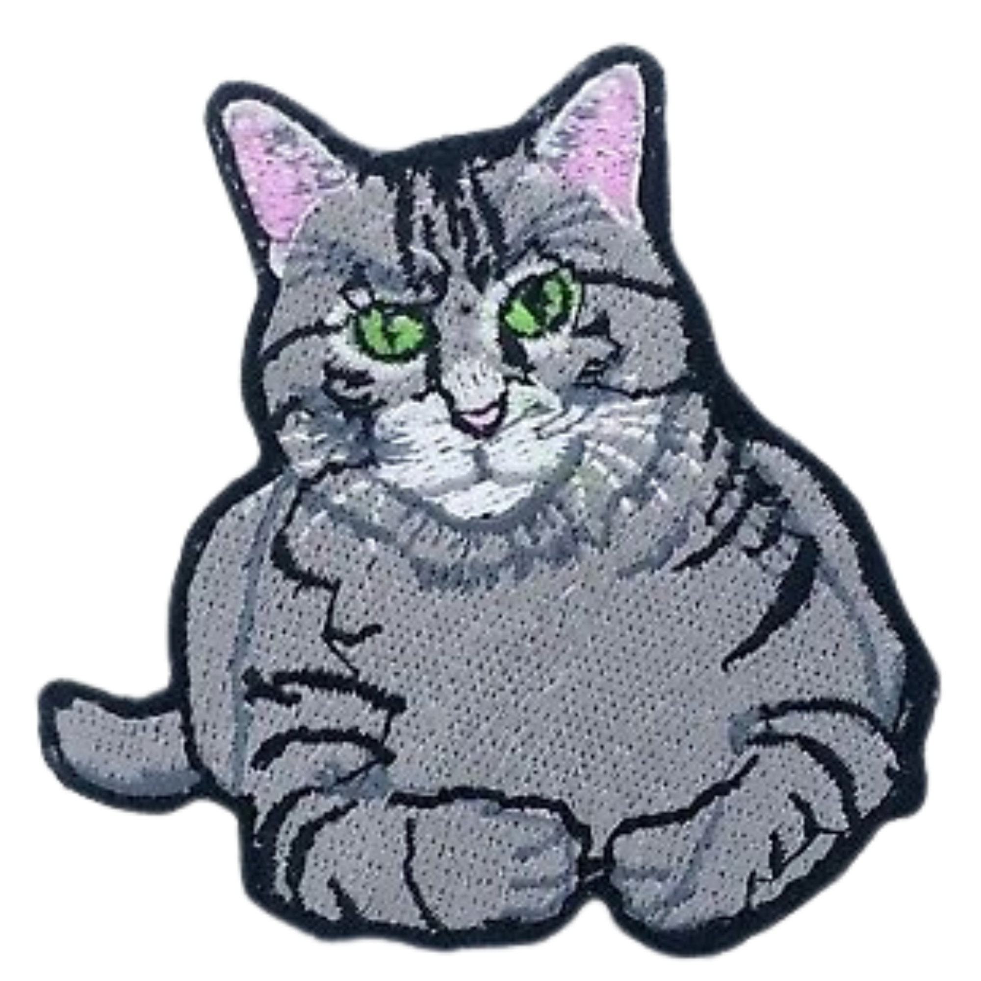 Cat Kitten Iron/ Sew On Full Embroidered Patch Appliqu&eacute;s Badge