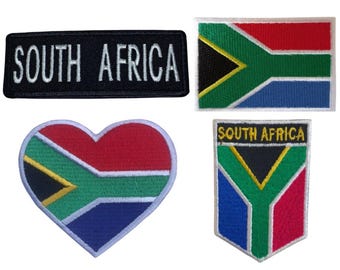thumbnail interactive-video image 1 of South Africa Flag Patch – Iron-On Embroidered Badge (New) 1 of 4