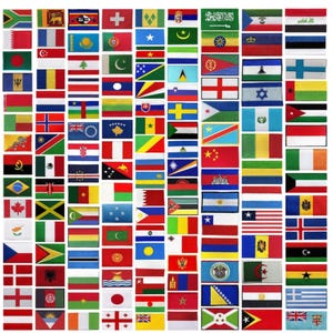 Parche termoadhesivo con bandera de país internacional, bordado para coser o aplicar, bandera nacional de país F-O