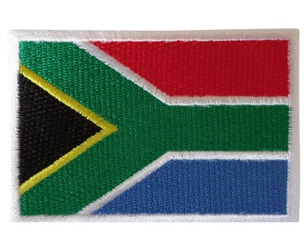South Africa Flag Patch Iron Sew On Clothes Jacket Bag African Embroidered Badge