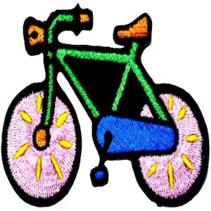 Bicycle Patch Iron / Sew On Clothes Road Racing Bike Cycling Embroidered Badge