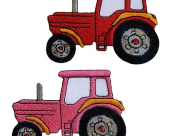 Kids Tractor & Rhymes Embroidered Patch - Iron On Or Sew On 8x8cm For Clothes, Bags