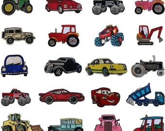 Transport Bügelbild Gestickt Aufnähen Applikation Abzeichen Kleidung Tasche Jacke Jeans