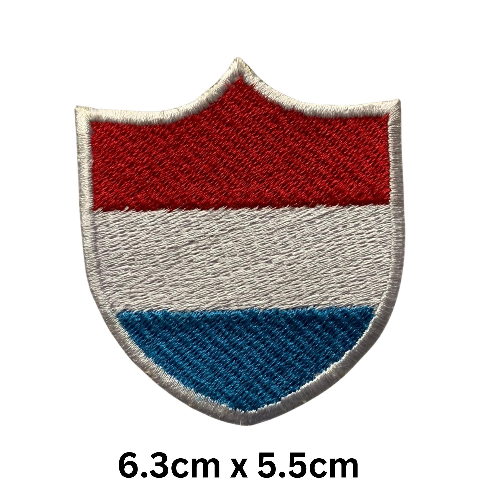 Toppa Ricamata Bandiera Del Lussemburgo – Termoadesiva Da Stiro, 7,1 X 4,9 Cm, Per Stoffa E Accessori