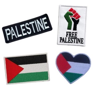 Estoy con Palestina Parche termoadhesivo bordado para coser o aplicar gratis Palestina Gaza