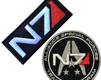 N7 Alliance Special Forces Mass Iron On Patch Embroidered Sew On Applique Badge