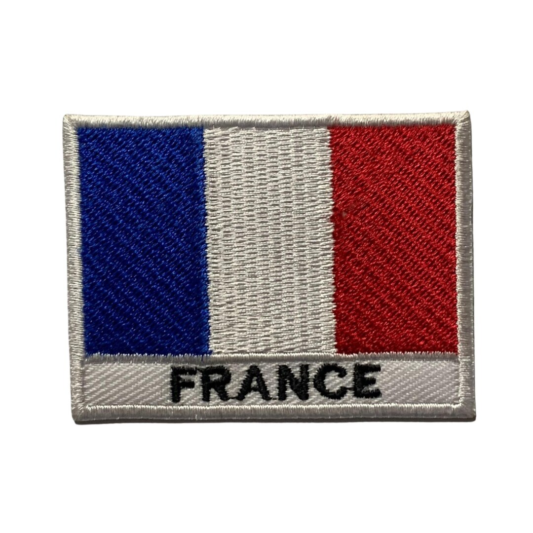 Patch Ricamata Bandiera Della Francia – Stemma Francese Da Cucire O Stirare, Novelty Patch Disney?