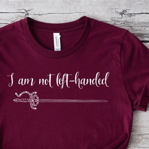 Chemise Je ne suis pas gaucher, t-shirt Princess Bride, chemise Inigo Montoya, t-shirt Westley, cadeau de fan de princesse renoncule, t-shirt de film vintage