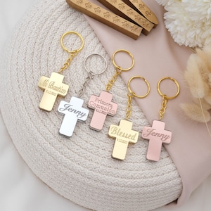 Baptism Favors for Guest Personalized, Christening Favors for Girl & Boy, Bautizo Favors, First Holy Communion Guest Favor, Baptism Keychain