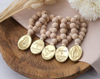 Personalized Baptism Rosary Favors for Guests, Bautizo Favor Rosary, Custom Baptism Guest Gift Favors, Communion Favors, Christening Favors