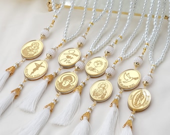 Personalized Our Lady of Guadalupe Rosary Baptism Guest Favors, Bautizo, First Communion Confirmation Religious Gift Christening Favors Girl