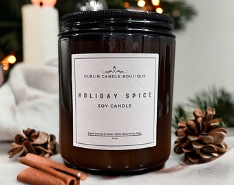 Holiday Candle Jelly Jar Candles Luxury Candle Jars Cinnamon Candle Decorative Candle Handmade Candle Modern Candle Candles in Jars