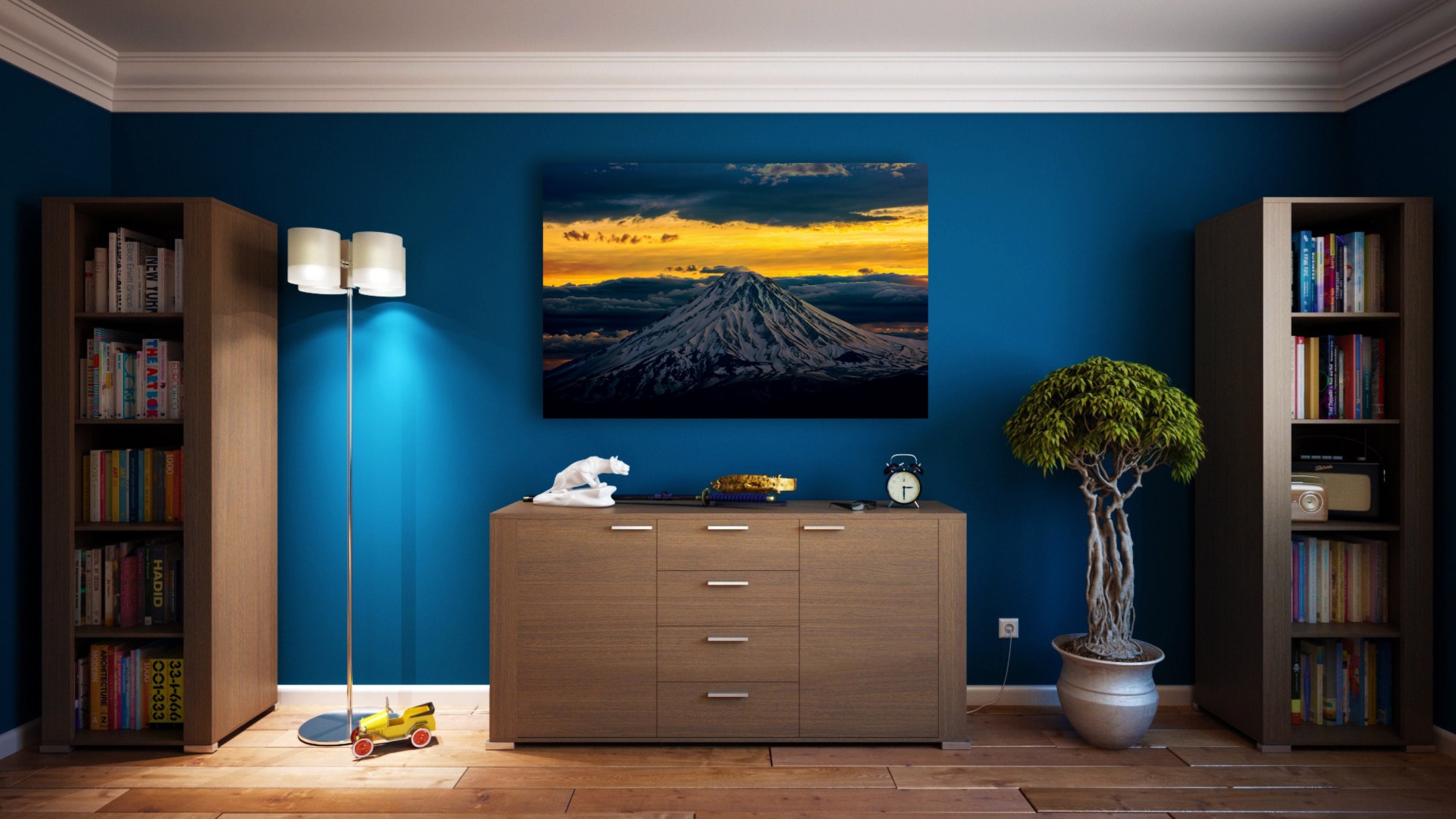 Mount Ararat and a Beautiful Sunrise. Sunset Over the Nice Mountain ...