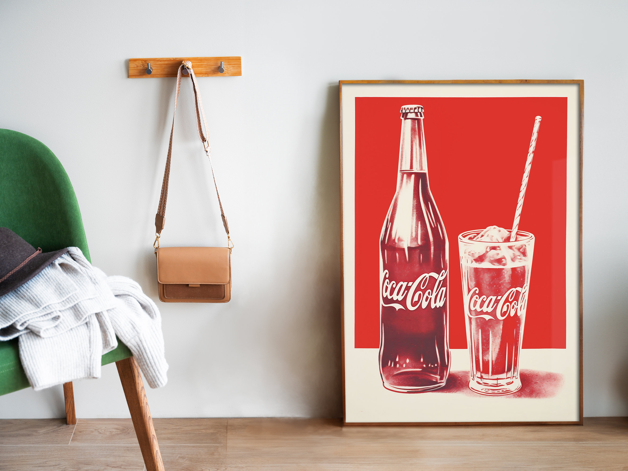 ヴィンテージ コカ・コーラ ポスター：レトロバープリント（デジタル