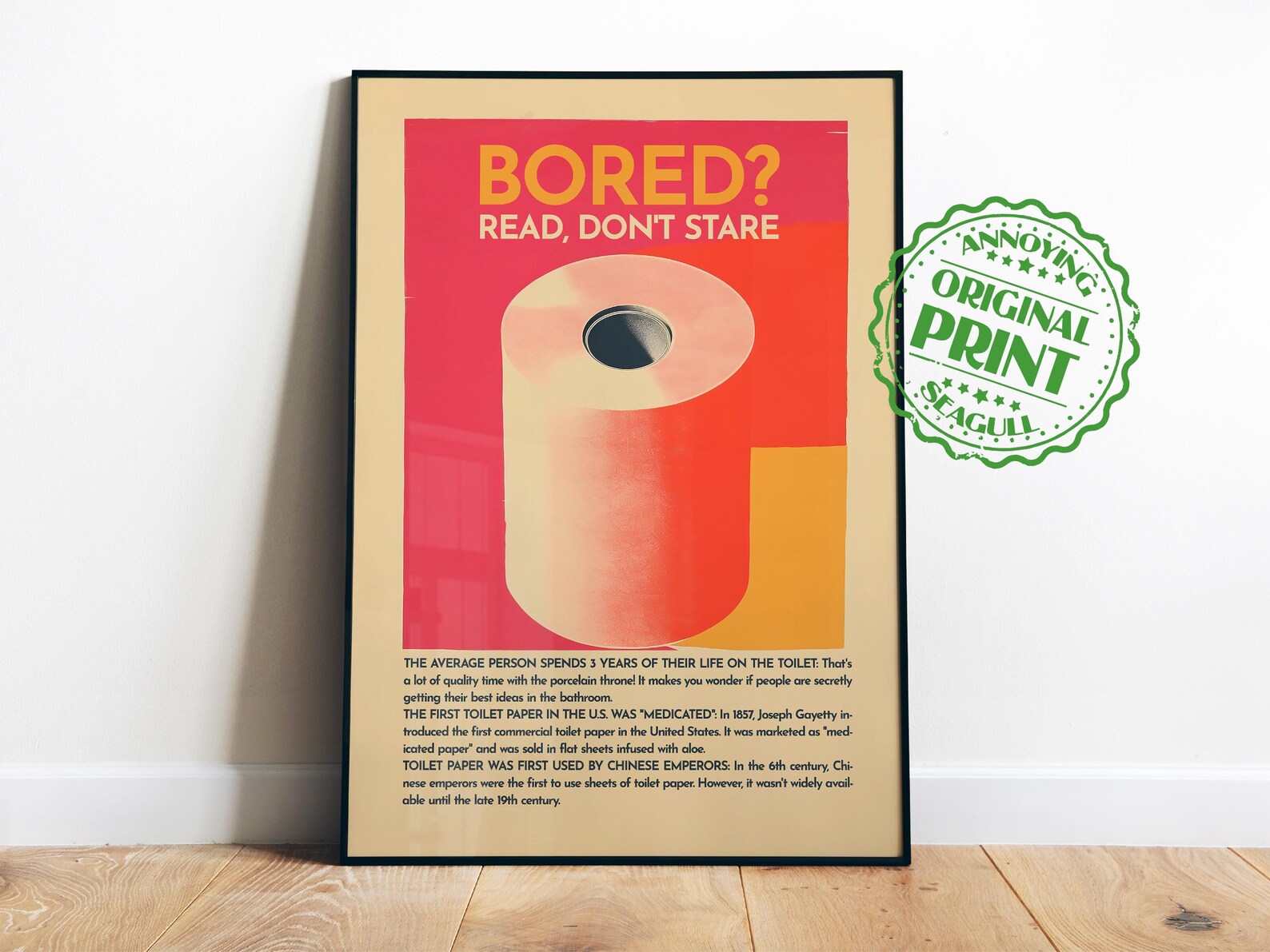 Bathroom Wall Art Retro Toilet Art Prints Digital Funny Bathroom Decor ...