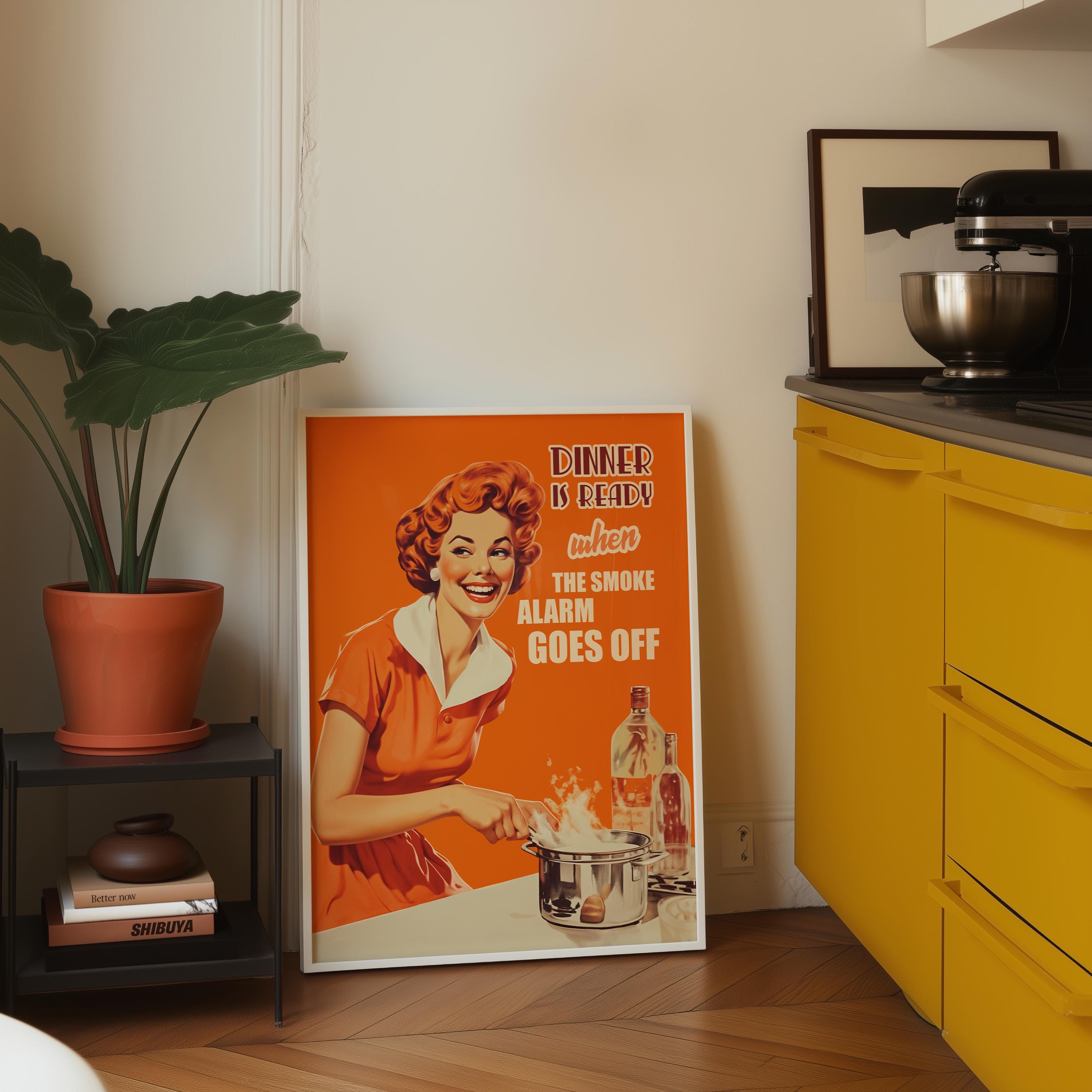 Fun Kitchen Posters Retro Style Poster, Fun Kitchen Print, Nostalgic Decor Funny Housewife ...