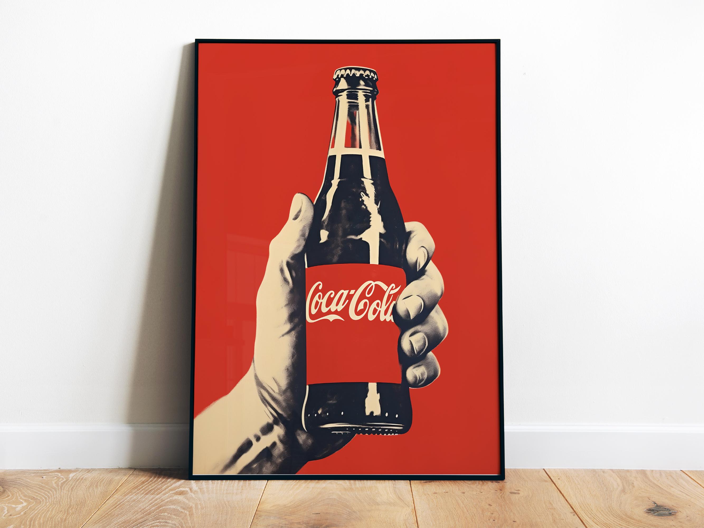 Coca-Cola ヴィンテージアートプリント 額入り print1.jpg