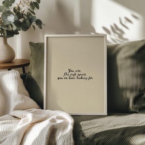 Minimalist typography on a beige background with the text: "This is a safe space, you are allowed to be yourself here."