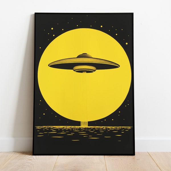Ufo Poster Etsy