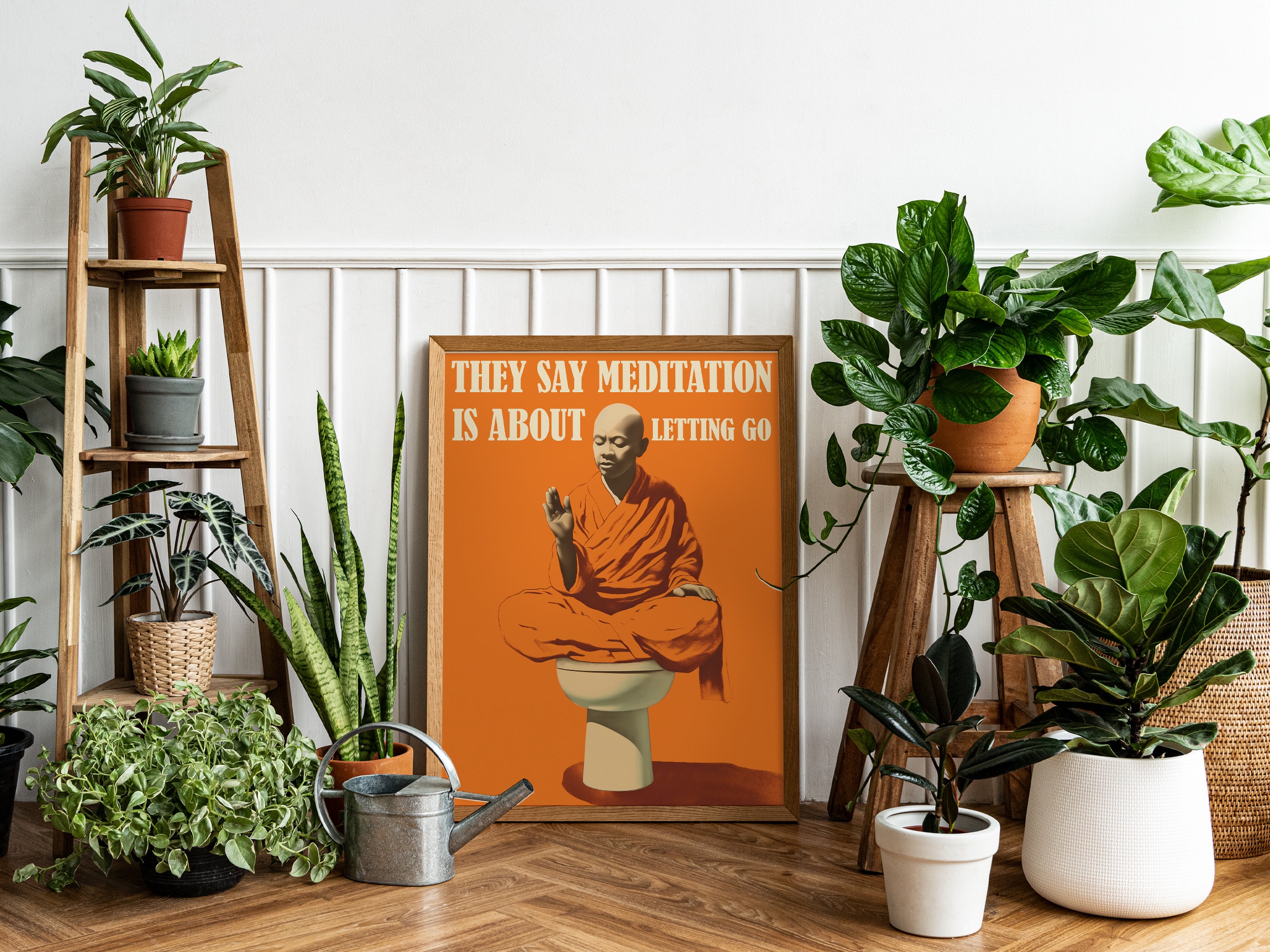 Funny Toilet Poster Funny Bathroom Wall Art Printable Let It Go Poster ...
